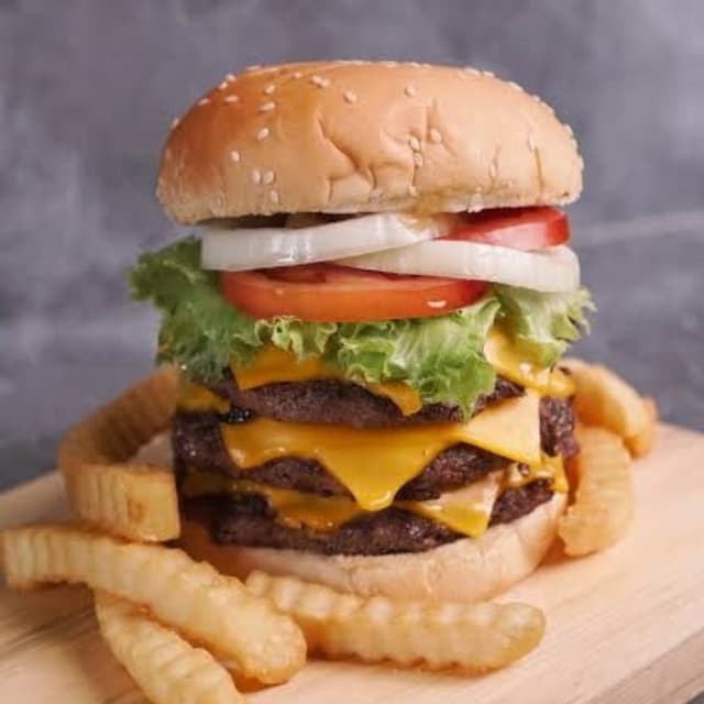 Cheese Double Decker Burger
